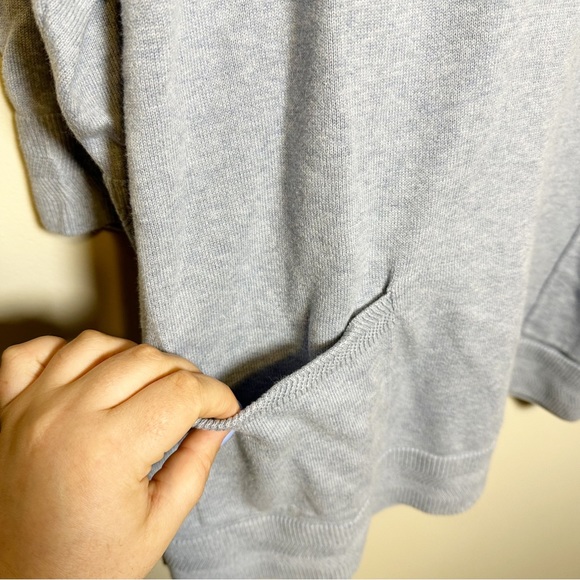 Jeanne Pierre Chambray Heather Longline Sweater - Picture 5 of 7